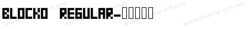 blocko  Regular字体转换